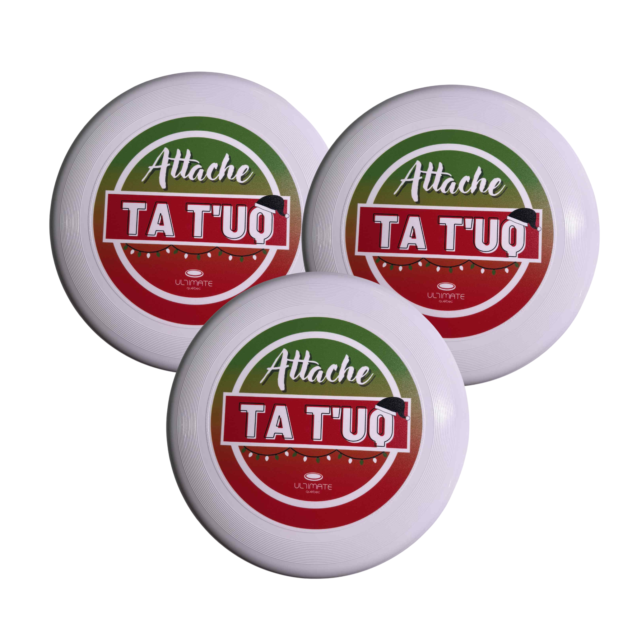 Frisbee officiel "Attache ta T’UQ" 2025 - Tournoi Ultimate Québec